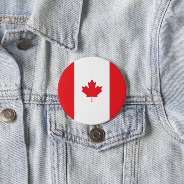 Chapa Redonda De 7 Cm Bandera de Canadá (In situ)