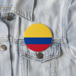 Chapa Redonda De 7 Cm Bandera de Colombia