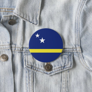 Chapa Redonda De 7 Cm bandera de Curaçao