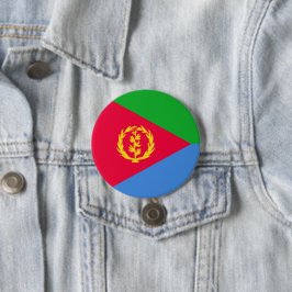 Chapa Redonda De 7 Cm Bandera de Eritrea