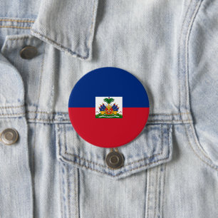 Chapa Redonda De 7 Cm Bandera de Haití