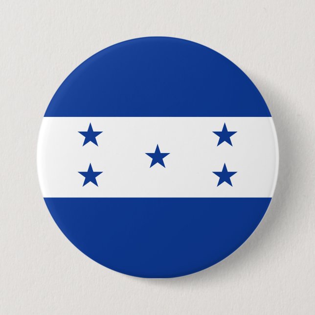 Chapa Redonda De 7 Cm Bandera de Honduras (Anverso)