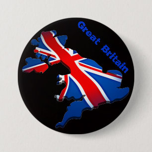 Chapa Redonda De 7 Cm bandera de Inglaterra
