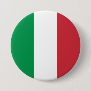 Chapa Redonda De 7 Cm Bandera de Italia