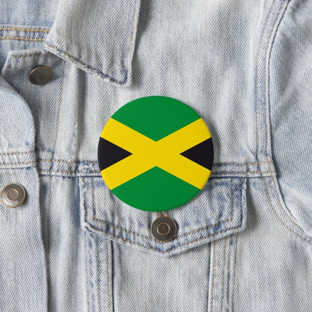 Chapa Redonda De 7 Cm Bandera de Jamaica (In situ)