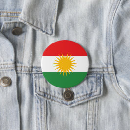 Chapa Redonda De 7 Cm Bandera de Kurdistán