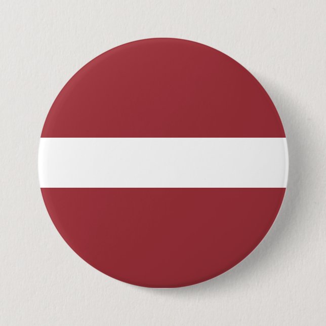 Chapa Redonda De 7 Cm Bandera de Letonia (Anverso)