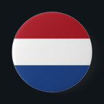 Chapa Redonda De 7 Cm Bandera de los Países Bajos<br><div class="desc">Bandera de los Países Bajos</div>