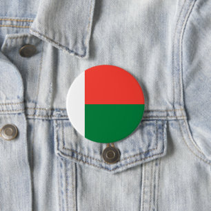 Chapa Redonda De 7 Cm Bandera de Madagascar