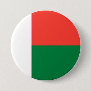 Chapa Redonda De 7 Cm Bandera de Madagascar
