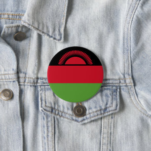 Chapa Redonda De 7 Cm Bandera de Malawi
