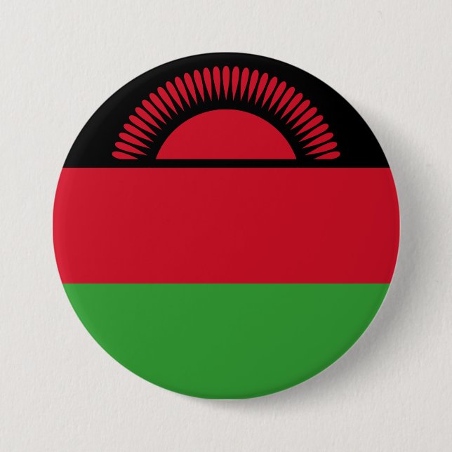 Chapa Redonda De 7 Cm Bandera de Malawi (Anverso)