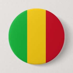 Chapa Redonda De 7 Cm Bandera de Mali