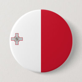 Chapa Redonda De 7 Cm Bandera de Malta