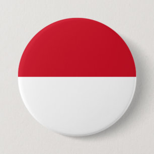 Chapa Redonda De 7 Cm Bandera de Mónaco
