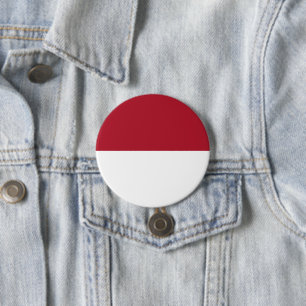 Chapa Redonda De 7 Cm Bandera de Mónaco