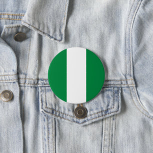 Chapa Redonda De 7 Cm Bandera de Nigeria