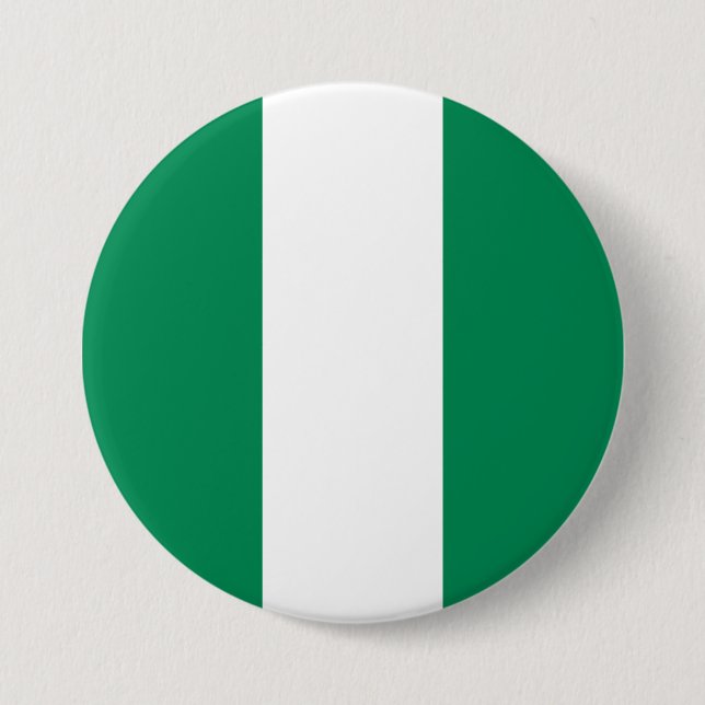Chapa Redonda De 7 Cm Bandera de Nigeria (Anverso)