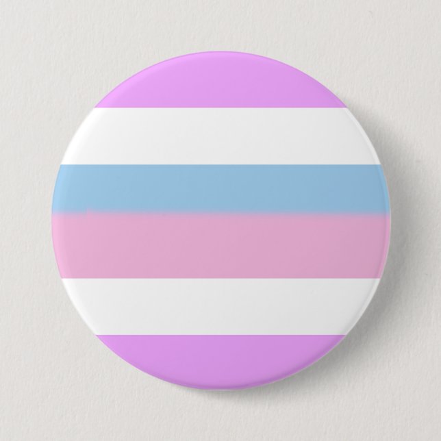 Chapa Redonda De 7 Cm Bandera de orgullo intersexual (Anverso)