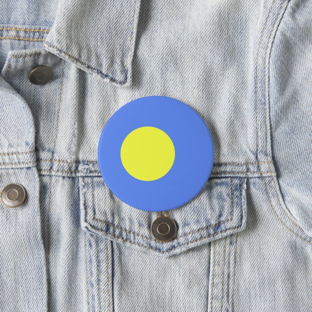 Chapa Redonda De 7 Cm Bandera de Palau (In situ)