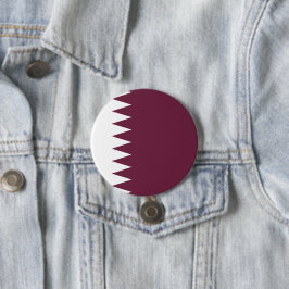 Chapa Redonda De 7 Cm Bandera de Qatar