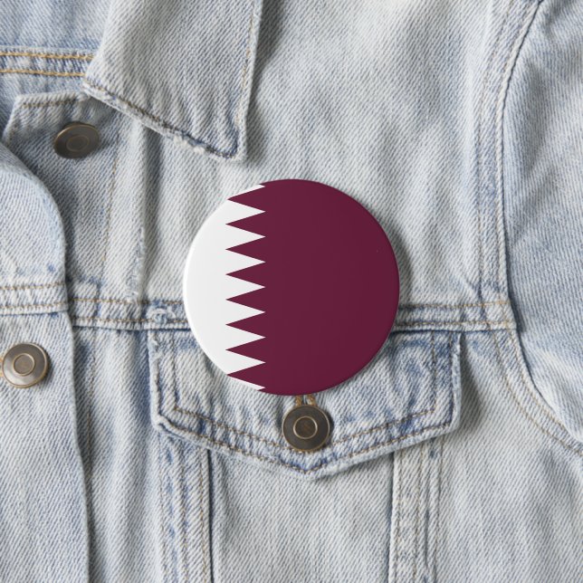 Chapa Redonda De 7 Cm Bandera de Qatar (In situ)
