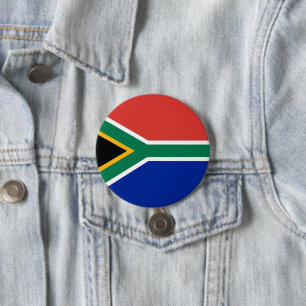 Chapa Redonda De 7 Cm Bandera de Sudáfrica