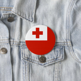 Chapa Redonda De 7 Cm Bandera de Tonga