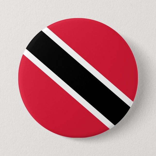 Chapa Redonda De 7 Cm Bandera de Trinidad y Tobago (Anverso)