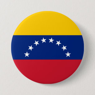 Chapa Redonda De 7 Cm Bandera de Venezuela
