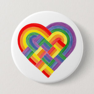 Chapa Redonda De 7 Cm Bandera del Orgullo Iris LGBTQ+