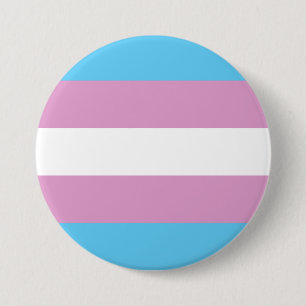 Chapa Redonda De 7 Cm Bandera del Orgullo Trans
