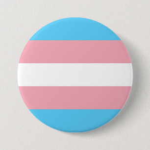 Chapa Redonda De 7 Cm Bandera del Orgullo Transgénero
