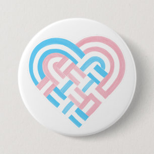 Chapa Redonda De 7 Cm Bandera del orgullo transgénero transgénero del co