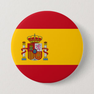 Chapa Redonda De 7 Cm Bandera española (España)