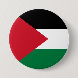 Chapa Redonda De 7 Cm Bandera palestina (Palestina)
