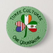 Banderas personalizadas de trébol irlandés america