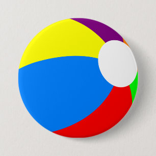 Chapa Redonda De 7 Cm Beach Ball