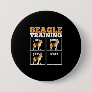 Chapa Redonda De 7 Cm Beagle Dog Training Dog