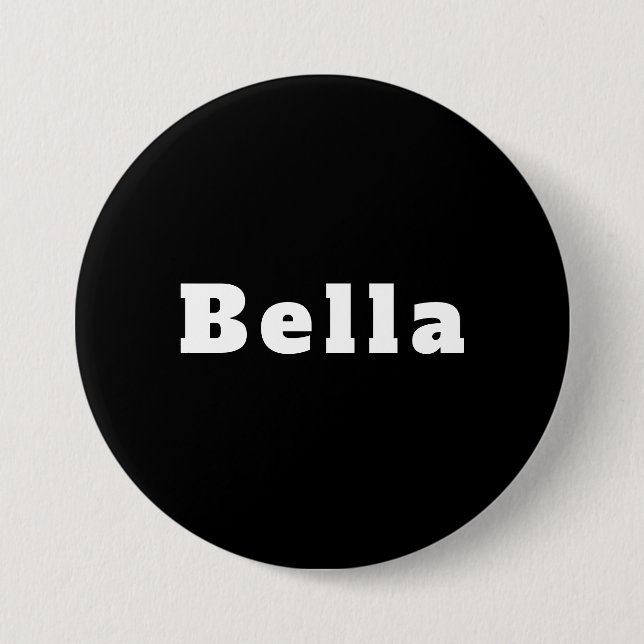 Chapa Redonda De 7 Cm Bella Button – Hochwertiger Ansteckbutton (Anverso)