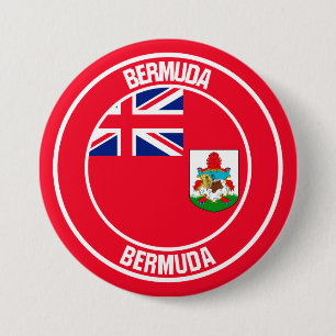 Chapa Redonda De 7 Cm Bermuda redonda Emblem