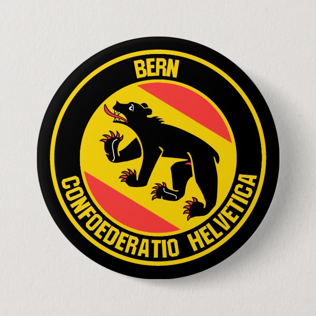 Chapa Redonda De 7 Cm Bern Round Emblem (Anverso)