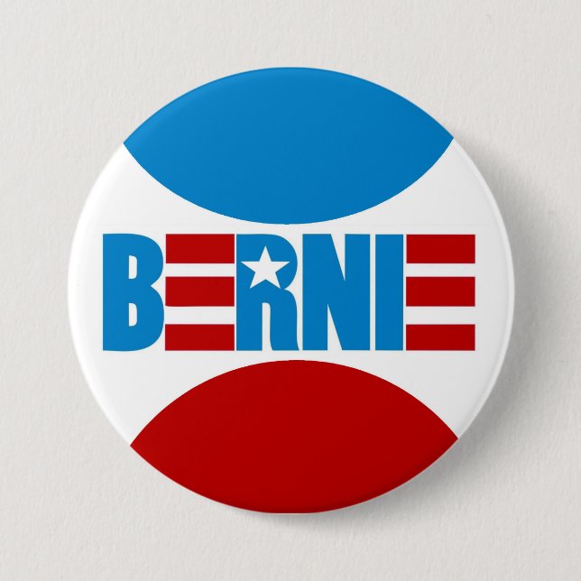 Chapa Redonda De 7 Cm Bernie (Anverso)
