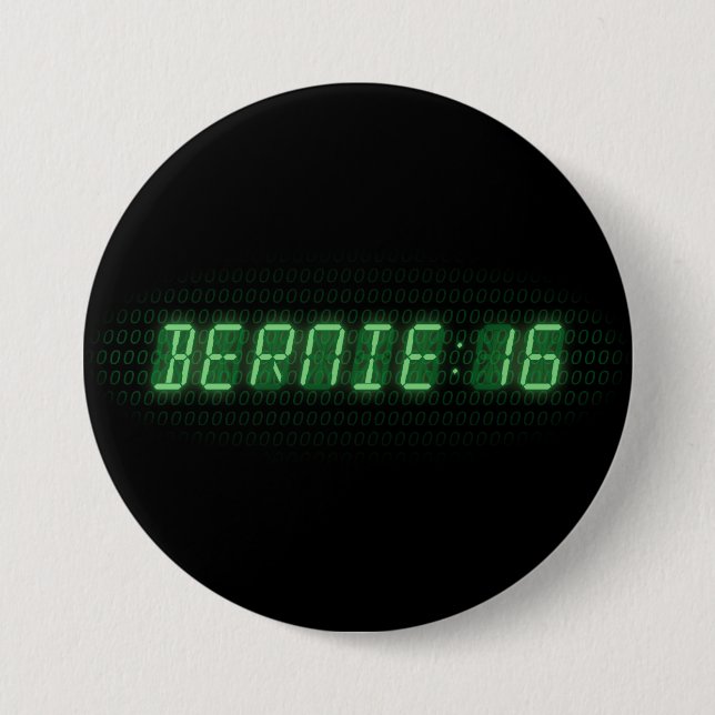 Chapa Redonda De 7 Cm Bernie Sanders 2016 (Anverso)