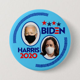 Chapa Redonda De 7 Cm Biden / Harris Covid-2020
