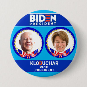 Chapa Redonda De 7 Cm Biden/Klobuchar 2020