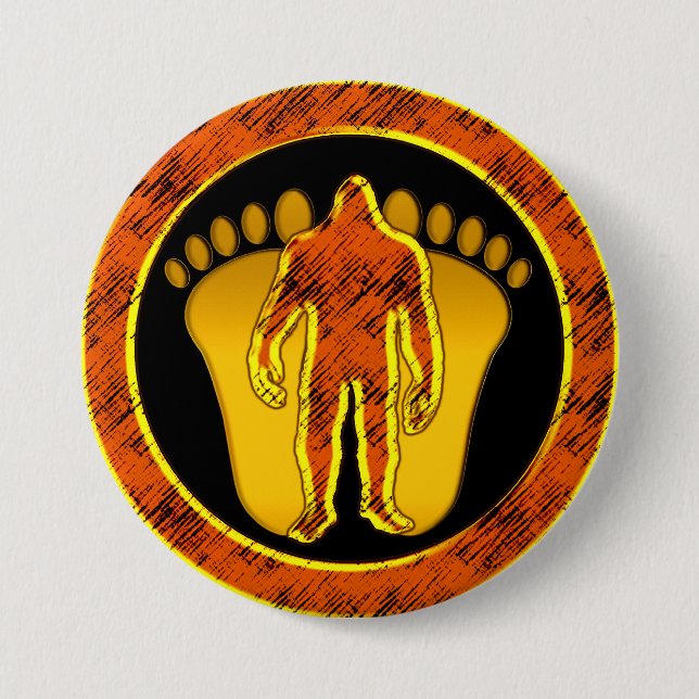 Chapa Redonda De 7 Cm Bigfoot (Anverso)