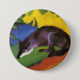 Chapa Redonda De 7 Cm Blue Fox (de Franz Marc)