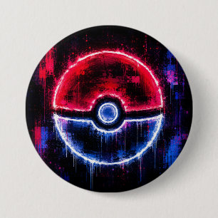 Chapa Redonda De 7 Cm Bola de Pokémon
