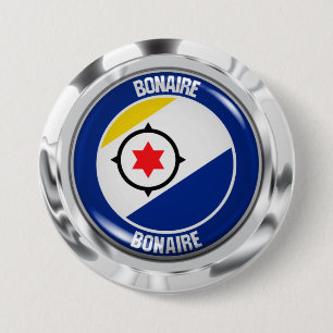 Chapa Redonda De 7 Cm Bonaire Round Emblem